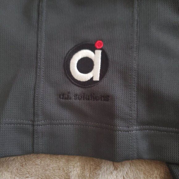 Nike Men's Charcoal Gray Polo Style Golf Shirt with Delta Launch Logo, Size XXL - Picture 9 of 11